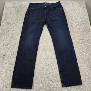 7 For All Mankind Austyn Jeans Dark Wash Straight‎ Leg Men’s 36x33
